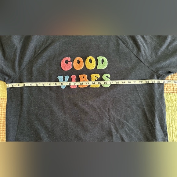 Wildfox Navy 'Good Vibes' Crew Neck Sweater - Picture 8 of 9
